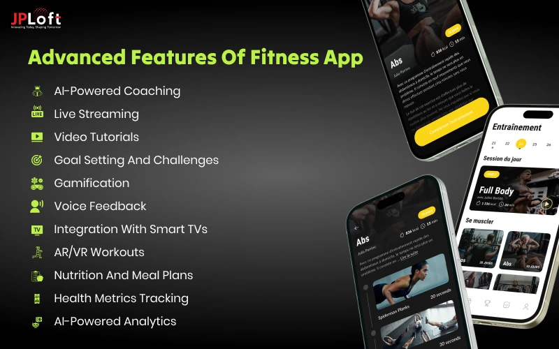 Advanced Features of fitness app